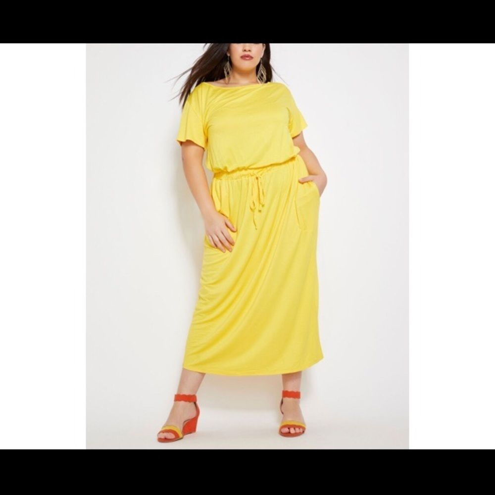 Maxi draw string dress